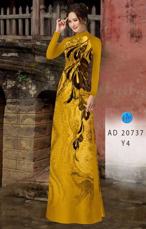 Áo Dài Hoa In 3D Độc Đáo AD 20737