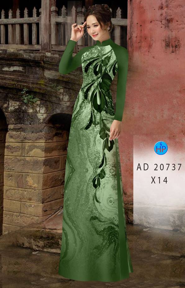 Áo Dài Hoa In 3D Độc Đáo AD 20737