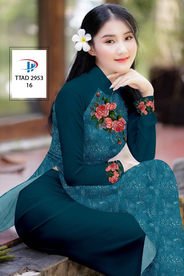 Áo Dài Hoa Hồng Độc Đáo AD TTAD2953