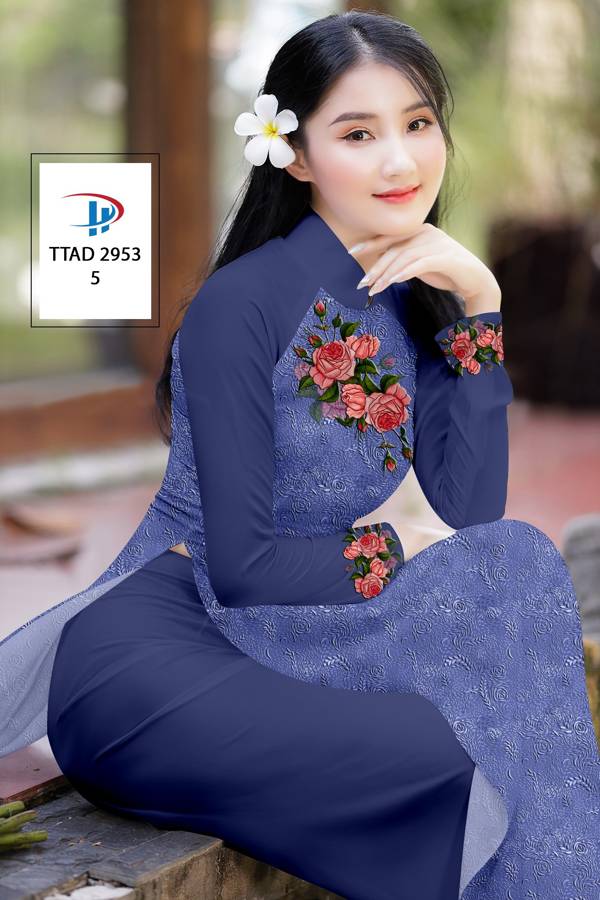 Áo Dài Hoa Hồng Độc Đáo AD TTAD2953