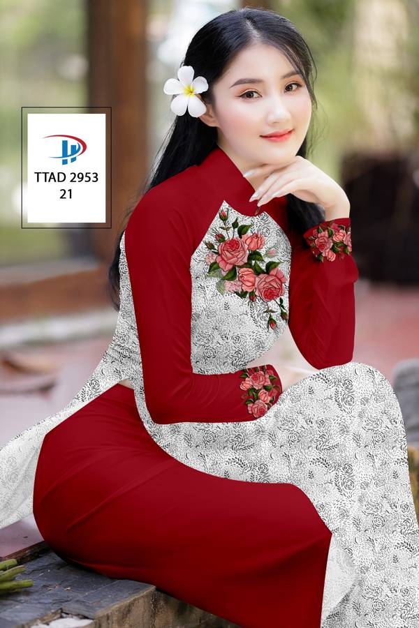 Áo Dài Hoa Hồng Độc Đáo AD TTAD2953