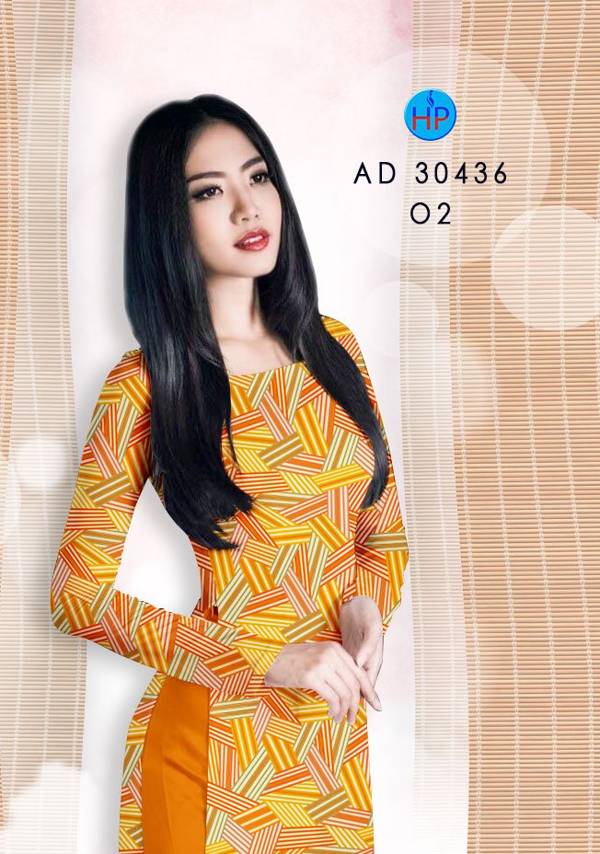 Áo Dài Hoa Văn Độc Đáo AD 30436