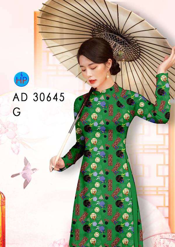 Áo Dài Hoa Văn Vừa Ra  AD 30645