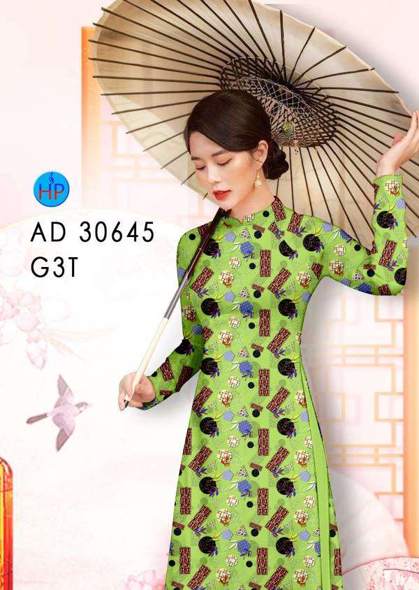 Áo Dài Hoa Văn Vừa Ra  AD 30645