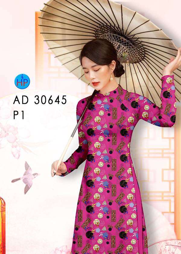 Áo Dài Hoa Văn Vừa Ra  AD 30645