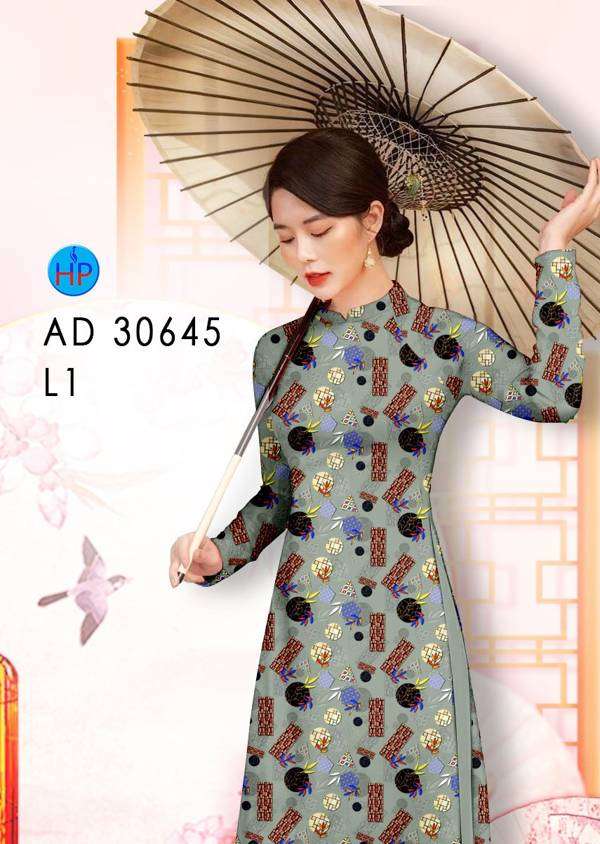 Áo Dài Hoa Văn Vừa Ra  AD 30645