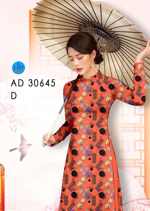 Áo Dài Hoa Văn Vừa Ra  AD 30645