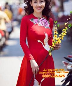 Áo Dài Vẽ Tay Cao Cấp Sang Trọng Hình Ad