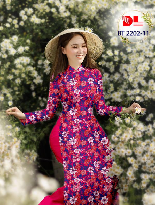 Vải Áo Dài Hoa Đều Thiết Kế 2023 Ad Bt2202 - Áo Dài Đất Việt