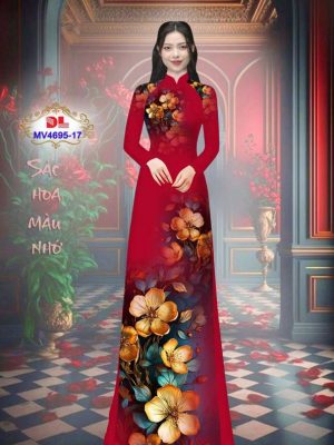 Vải Áo Dài Hoa In 3D AD MV4695 69
