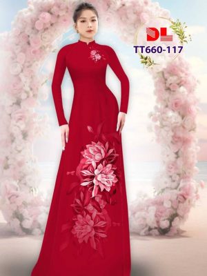 Vải Áo Dài Hoa In 3d Ad Tt660