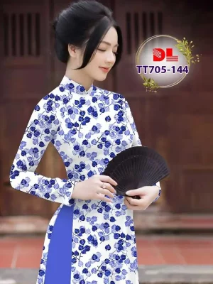 Vải Áo Dài Hoa Đều Ad Tt705