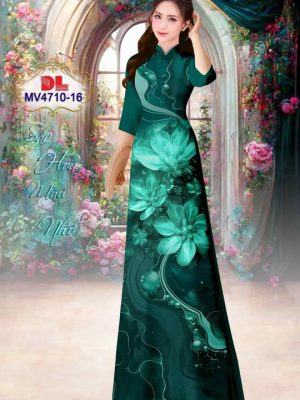 Vải Áo Dài Hoa In 3d Ad Mv4710