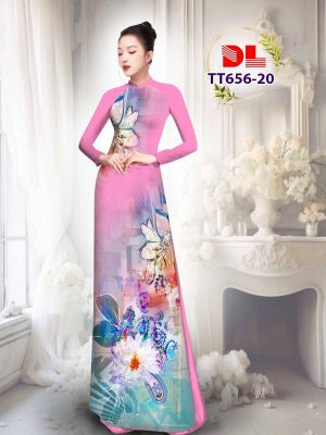 Vải Áo Dài Hoa In 3d Ad Tt656
