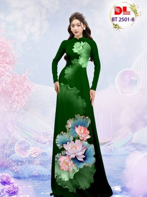 Vải Áo Dài Hoa Sen Ad Bt2501