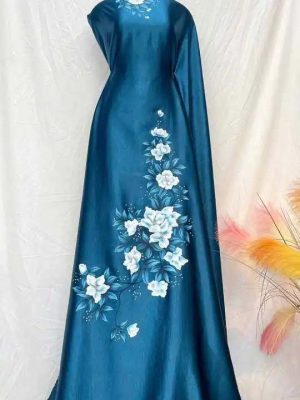 Vải Áo Dài Vẽ Tay Sang Trọng Ad V53469